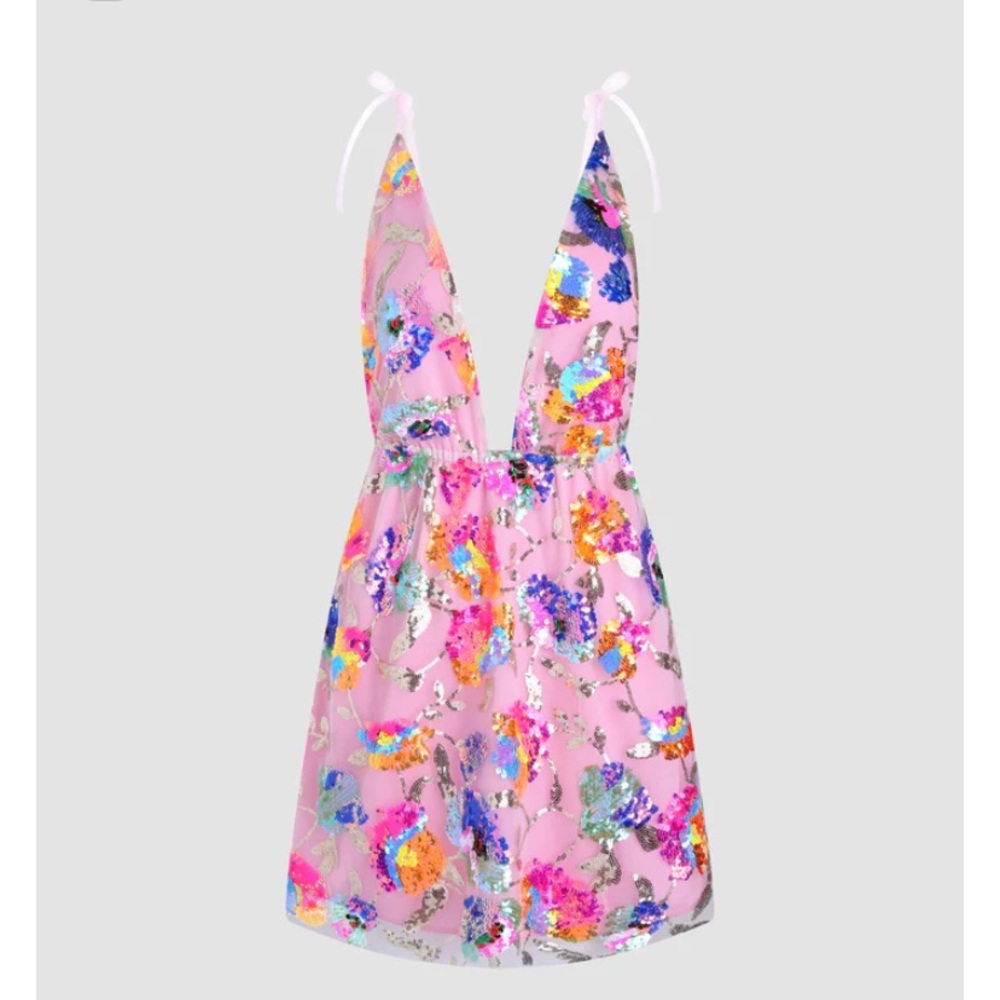 NWT LookSky Pink Sequin Dress